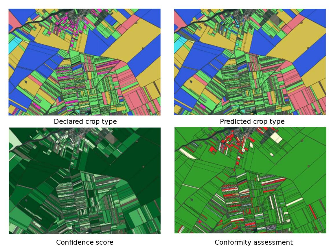 Visualization of attributes that lead to a final conformity map